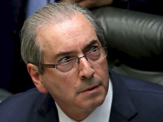 Brasiliens Präsident Eudardo Cunha muss wegen schwerer Korruptionsvorwürfe sein Amt abgeben. (Archiv)