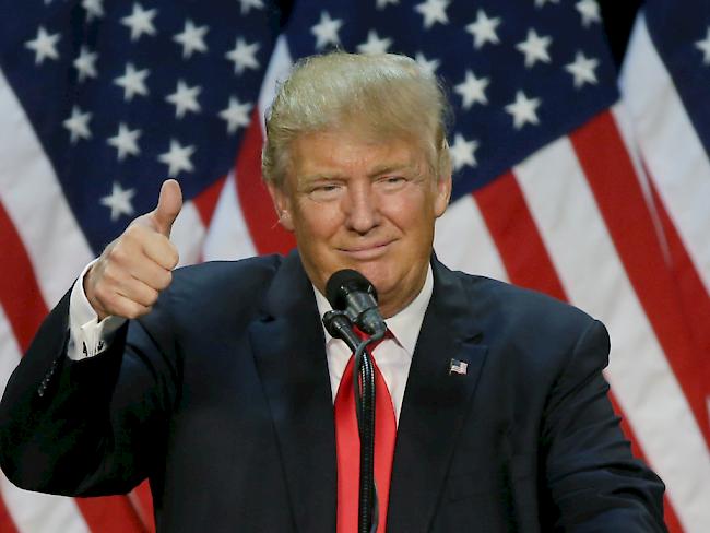 "Danke Washington": Der US-Präsidentschaftsbewerber der Republikaner Donald Trump holt sich weitere Delegiertenstimmen.