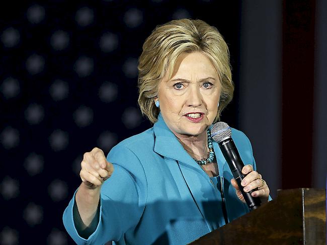 Hillary Clinton am Dienstag in Commerce, Kalifornien.