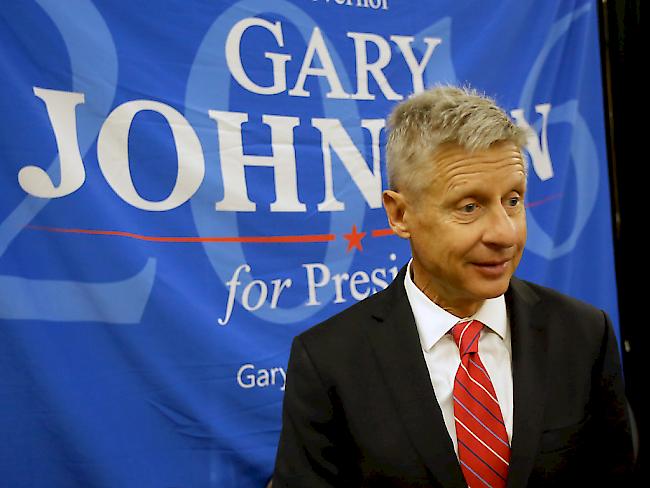 Gary Johnson steigt für die Libertarians in das Rennen um das Amt des US-Präsidenten ein.