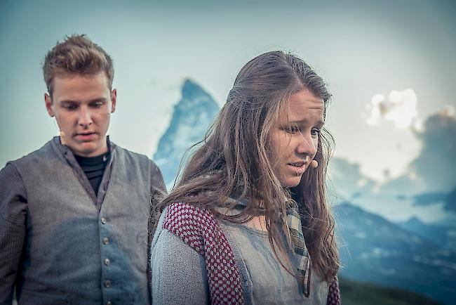 David Taugwalder und Romaine Müller aus Zermatt werden die Hauptrollen im neuen Stück spielen