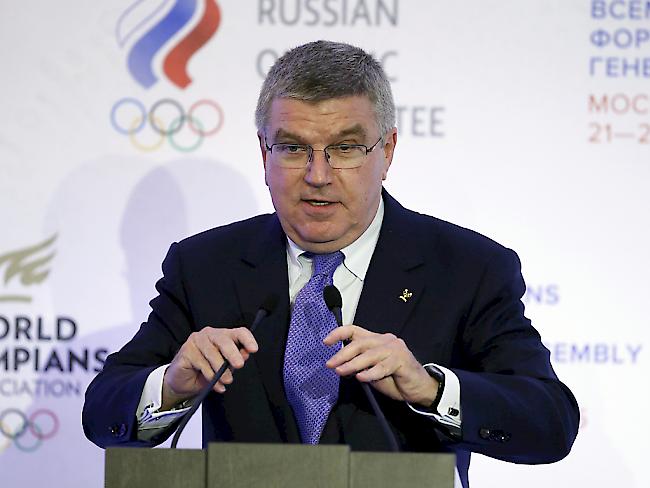IOC-Präsident Thomas Bach ist jetzt gefordert