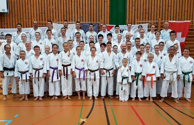 Walliser Delegation am Karate-Sommerlager in Locarno