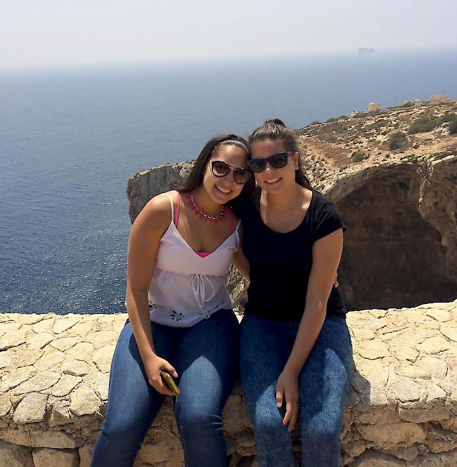«Maria (17) und ich an der Blue Grotto»