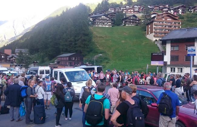 Zwangspause für zahlreiche Reisende in Zermatt