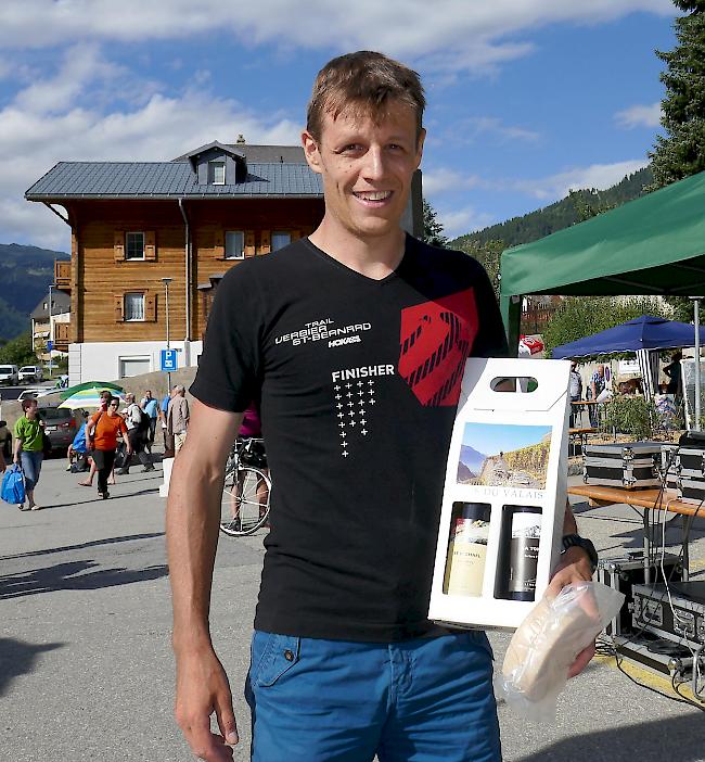 Daniel Bechtold ist Tagessieger des Einzelmarathons vom Gondo Marathon.