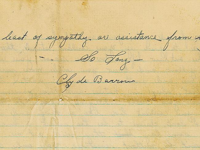 Auf einer Auktion in Boston wird ein Brief von Bonnie und Clyde mit einem Schätzwert von 40