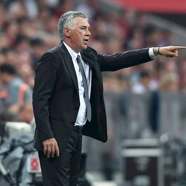 Durfte sich bei seiner Bundesliga-Premiere über einen Kantersieg freuen: Carlo Ancelotti
