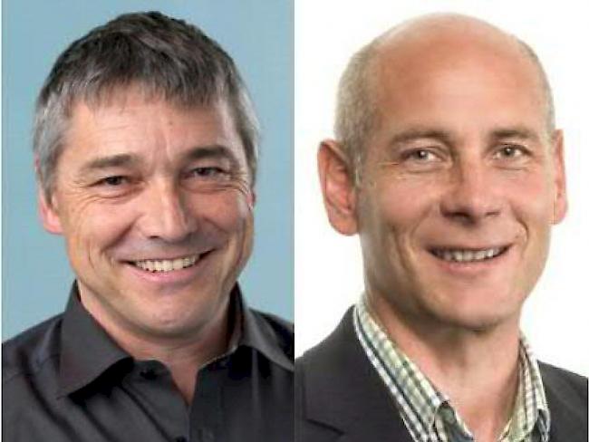 Die beiden neuen Schaffhauser Regierungsräte Walter Vogelsanger (SP, links) und Martin Kessler (FDP).