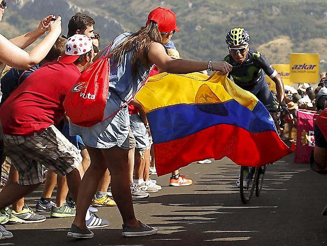 Der Kolumbianer Nairo Quintana ist sein Leadertrikot nach nur einem Tag bereits wieder los