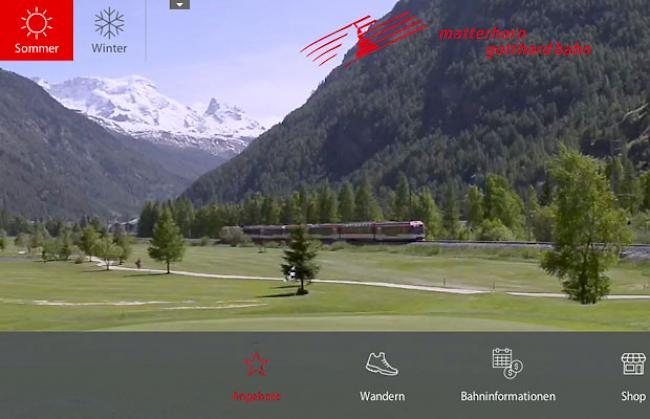 Die neue Online-Präsenz der Matterhorn Gotthard Bahn