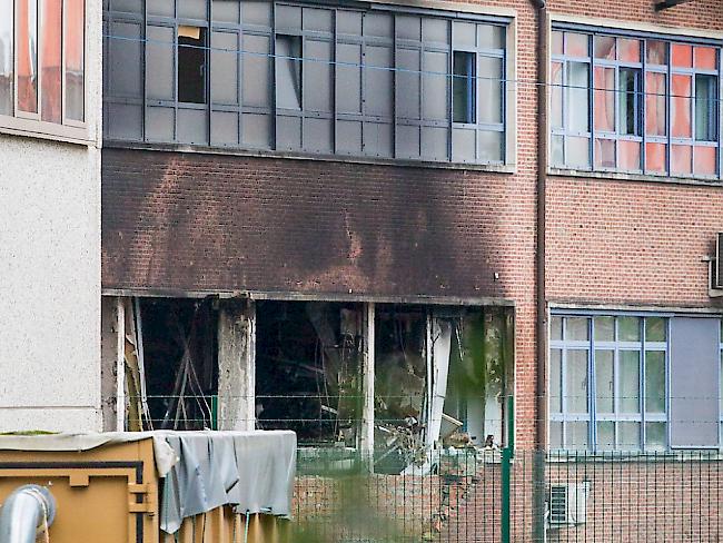 Schwerer Sachschaden, aber wenigstens keine Toten oder Verletzten im belgischen Kriminallabor in Brüssel.