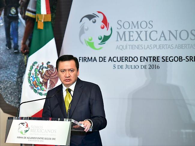 Mexikos Innenminister Chong verkündet die Entlassung des Chefs der Bundespolizei. (Archivbild)