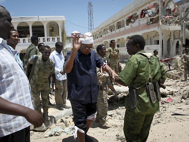 Szene nach dem Anschlag vom Dienstag in Mogadischu.