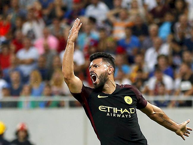Sergio Aguero von Manchester City wurde nachträglich für drei Spiele gesperrt