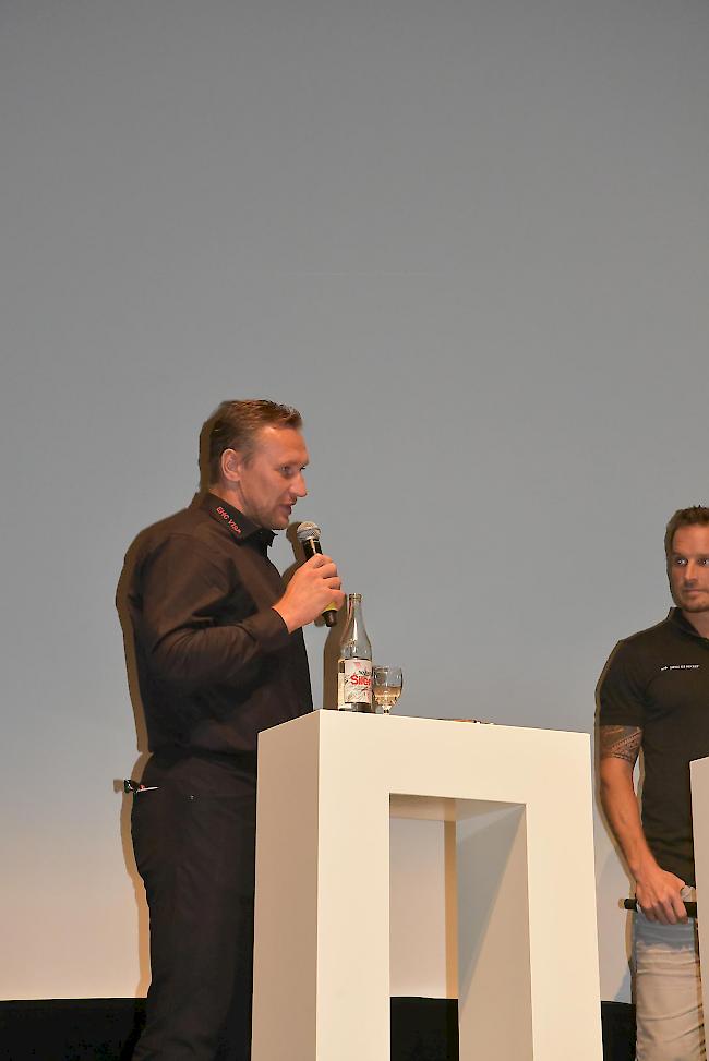 EHC-Sportchef Alex Kowalew (links) und Nati-Trainer Patrick Fischer.