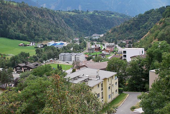 Zum Unfall kam es auf der Furkastrasse in Bitsch.