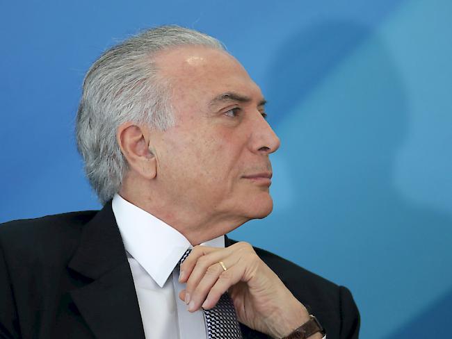Brasiliens Oberstes Gericht billigt Vorermittlungen gegen Staatspräsident Michel Temer. (Archiv)
