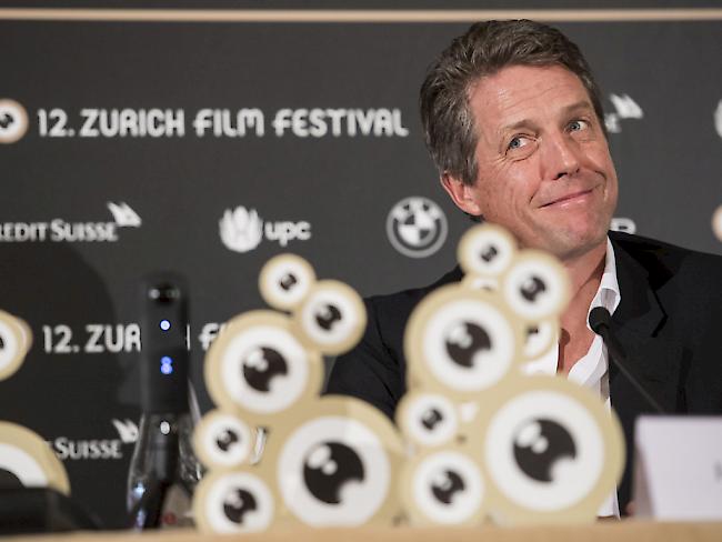 Hugh Grant, wie man ihn kennt: charmant und witzig. Der Brite ist am Dienstag zu Gast am 12. Zurich Film Festival.