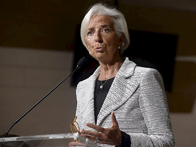 IWF-Chefin Christine Lagarde: "Einschränkungen beim Handel und das Herunterfahren wirtschaftlicher Offenheit wird mit Sicherheit die Wachstumsaussichten in aller Welt und vor allem bei den Schwächsten senken." (Archiv)
