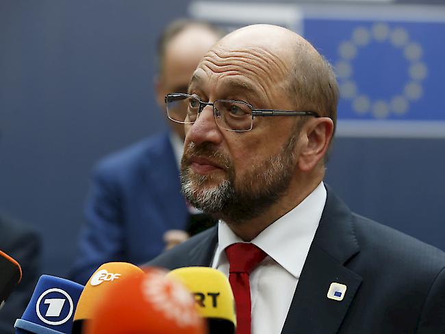 "Nicht auf der Zielgerade abbrechen": EU-Parlamentspräsident Martin Schulz über Ceta-Verhandlungen mit Kanada.