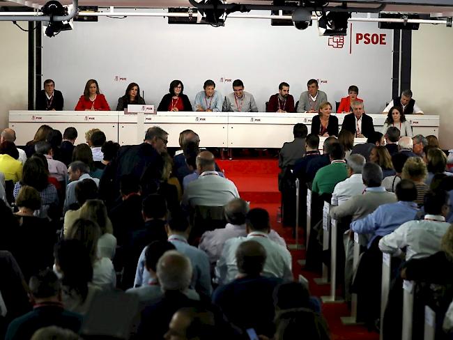 Versammlung der Sozialistischen Arbeiterpartei (PSOE) am Sonntag in Madrid.