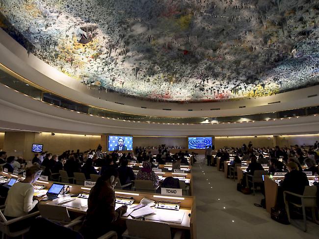 Der UNO-Menschenrechtsrat im Genf am Tagen. (Archivbild)