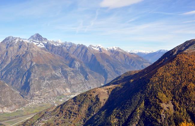 Im Wallis kann es zu grossen Schäden durch Hochwasser kommen. 