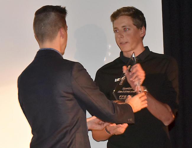 Radprofi Kilian Frankiny wurde zum Oberwalliser Sportler des Jahres 2016 ausgezeichnet.