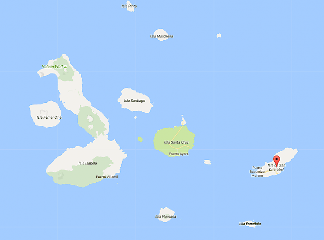 Die Galapagosinseln. Auf San Cristobal wurde O. Lauber zum letzten Mal gesehen.