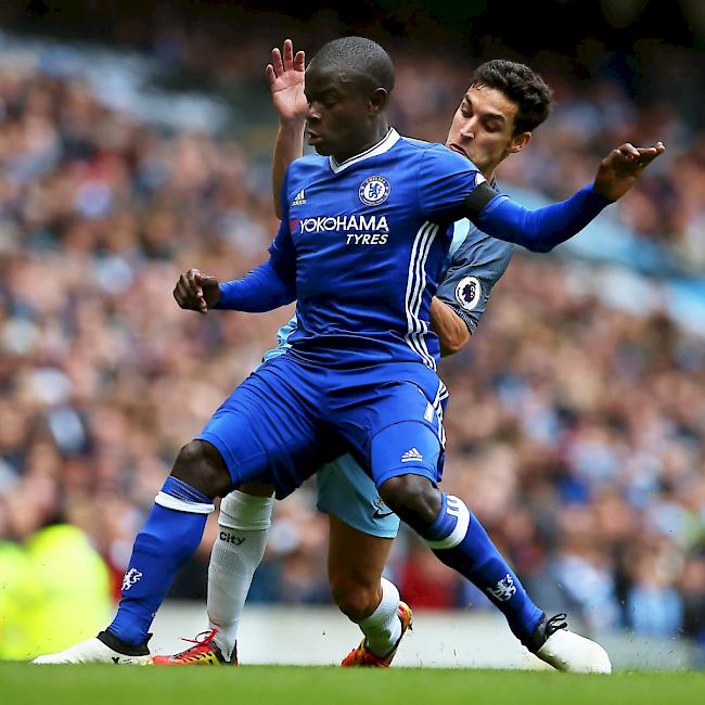 Hatte im Spitzenkampf die Nase vorn: Chelsea mit Ngolo Kanté