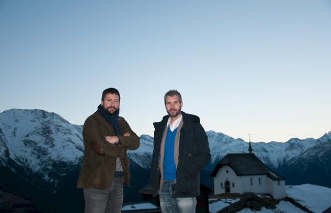 Florian Ruffiner (links), Verwaltungsratspräsident der Aletsch Arena AG, und Raoul Calame, Geschäftsführer der Aletsch Arena AG