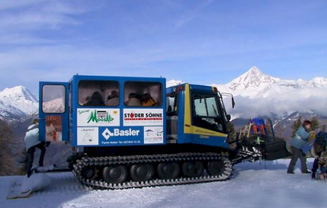 Der «Alpuschnaager» soll in diesem Winter bis zu drei Mal täglich von Bürchen auf die Moosalp fahren.