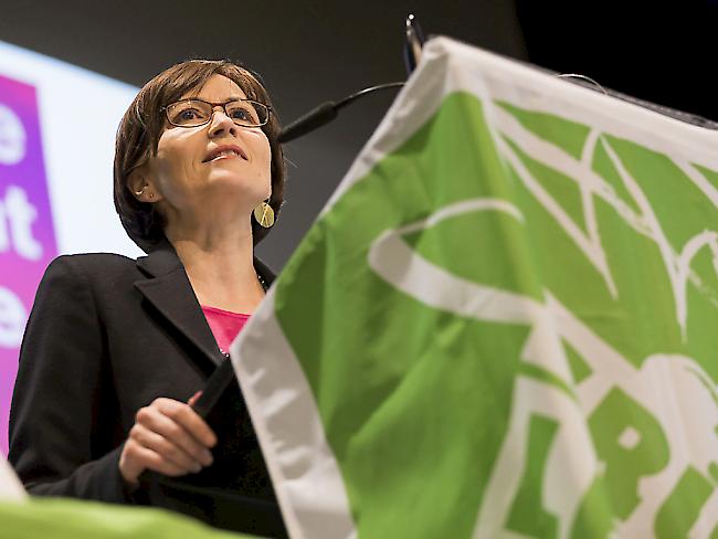 Regula Rytz, Parteipräsidentin der Grünen, kritisierte an der Delegiertenversammlung in La Chaux-de-Fonds NE die SVP heftig.