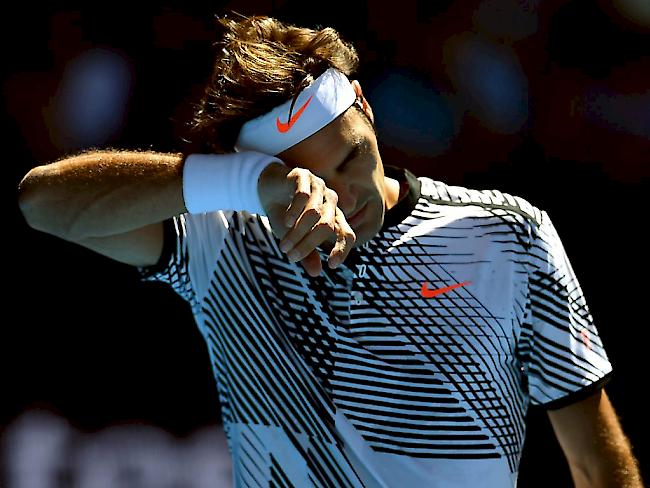 Roger Federer vermochte auch in der Partie gegen den Amerikaner Noah Rubin nicht restlos zu überzeugen