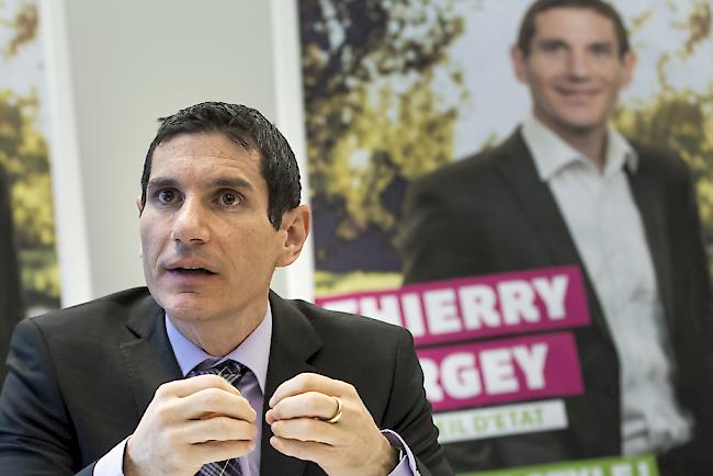 Thierry Largey kandidiert. Die Grünen wollen Oskar Freysinger den Bezirk Sitten nicht kampflos überlassen.