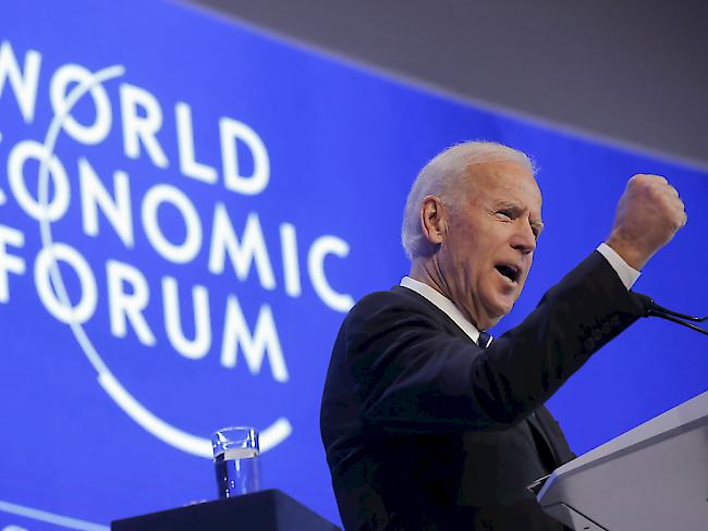 US-Vizepräsident Joe Biden richtete am WEF in Davos klare Worte an die Adresse Moskaus: "Russland nutzt jedes verfügbare Mittel, um gegen das europäische Projekt vorzugehen."