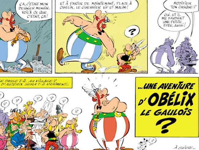 Im neuen "Asterix und Obelix"-Band, der im Oktober erscheinen soll, übernimmt offenbar Obelix die Führungsrolle. (Handout)