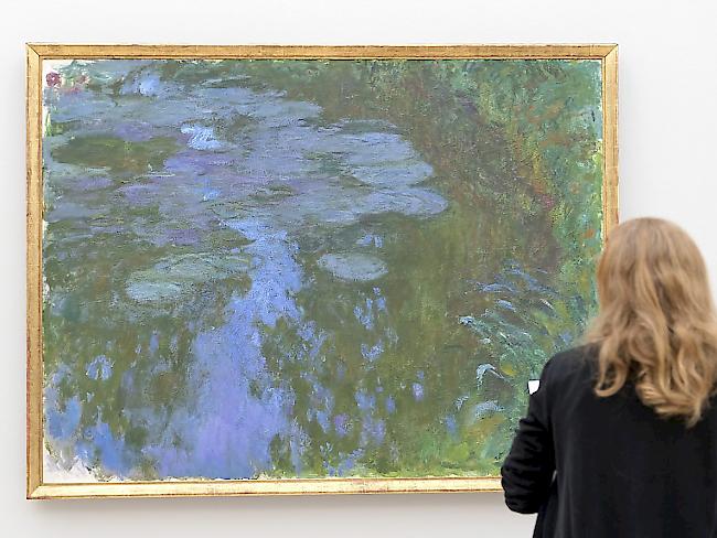 Die grosse Monet-Ausstellung in der Fondation Beyeler in Riehen BS zeigt auch einige der berühmten Seerosen-Bilder. Die "Nymphéas", die Claude Monet in seinem Garten in Giverny gemalt hatte, leiten zum Spätwerk des französischen Impressionisten über.