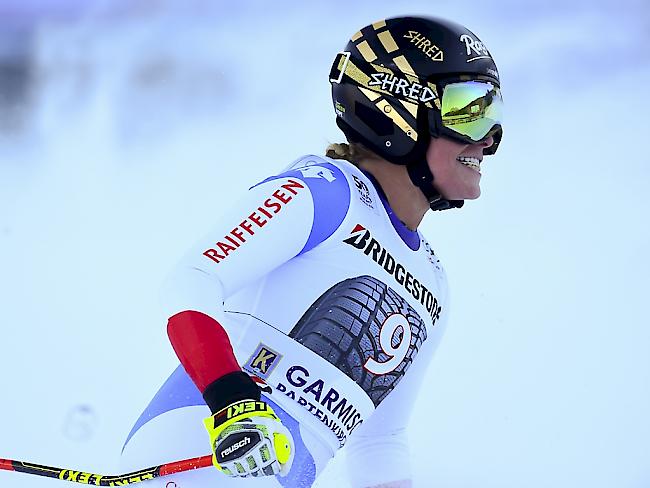 Lara Gut verpasste den Sieg in der Abfahrt in Garmisch nur um 0,15 Sekunden