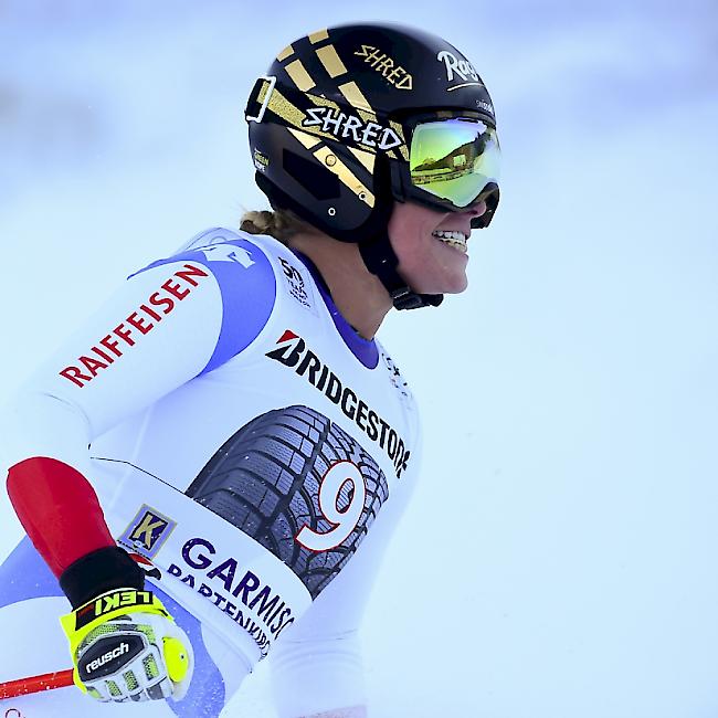 Lara Gut verpasste den Sieg in der Abfahrt in Garmisch nur um 0,15 Sekunden