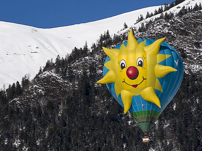 Die Sonne lacht für die Organisatoren des 39. Heissluftballon-Festivals, das am Samstag in Château-d
