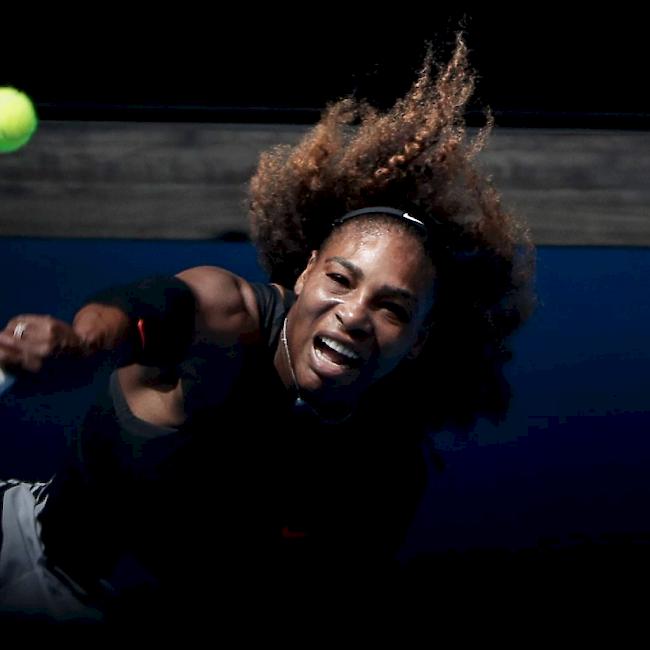 In alter Stärke: Serena Williams fegte am Australian Open bisher alle Gegnerinnen in zwei Sätzen vom Platz