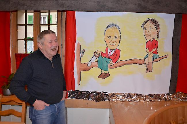 Karikaturist Roland Derendinger und seine Prognose zu den Staatsratswahlen 2017.