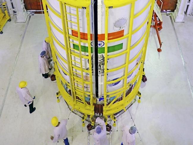 Mit 104 Satelliten an Bord ist diese Rakete von Indien aus in den Orbit gestartet. (Archivbild)