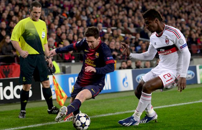 Kevin Constant im Duell mit Lionel Messi