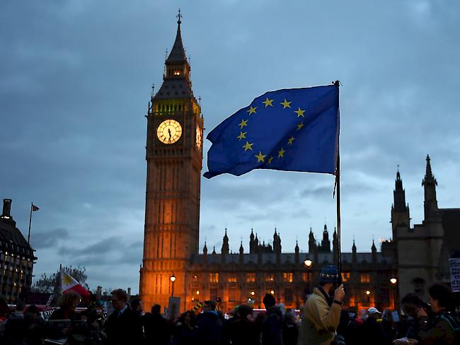 Pro-EU-Demonstration in London: Das Thema Wirtschaft kommt im Sorgenbarometer in Grossbritannien neu vor Terrorismus und Einwanderung. (Archivbild)