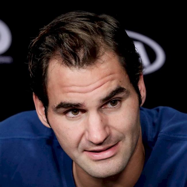 Roger Federer kann in Dubai gut gelaunt ans Werk gehen