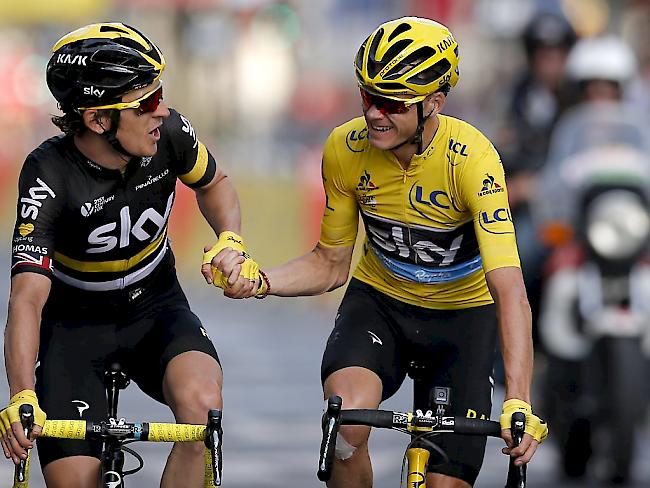 Die Tour de France 2017 (rechts der letztjährige Sieger Chris Froome) startet auf einer Atlantik-Insel