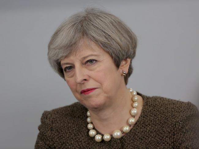 Die britische Premierministerin Theresa May - hier am Montag in London - will am 29. März der EU die Austrittserklärung Grossbritanniens überreichen.
